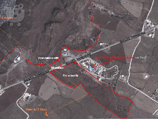 PoulaTo: For Sale Land Plot overlooking the Caldera in Santorini Greece